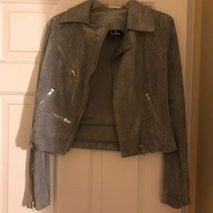 NWOT lulus grey Moto jacket